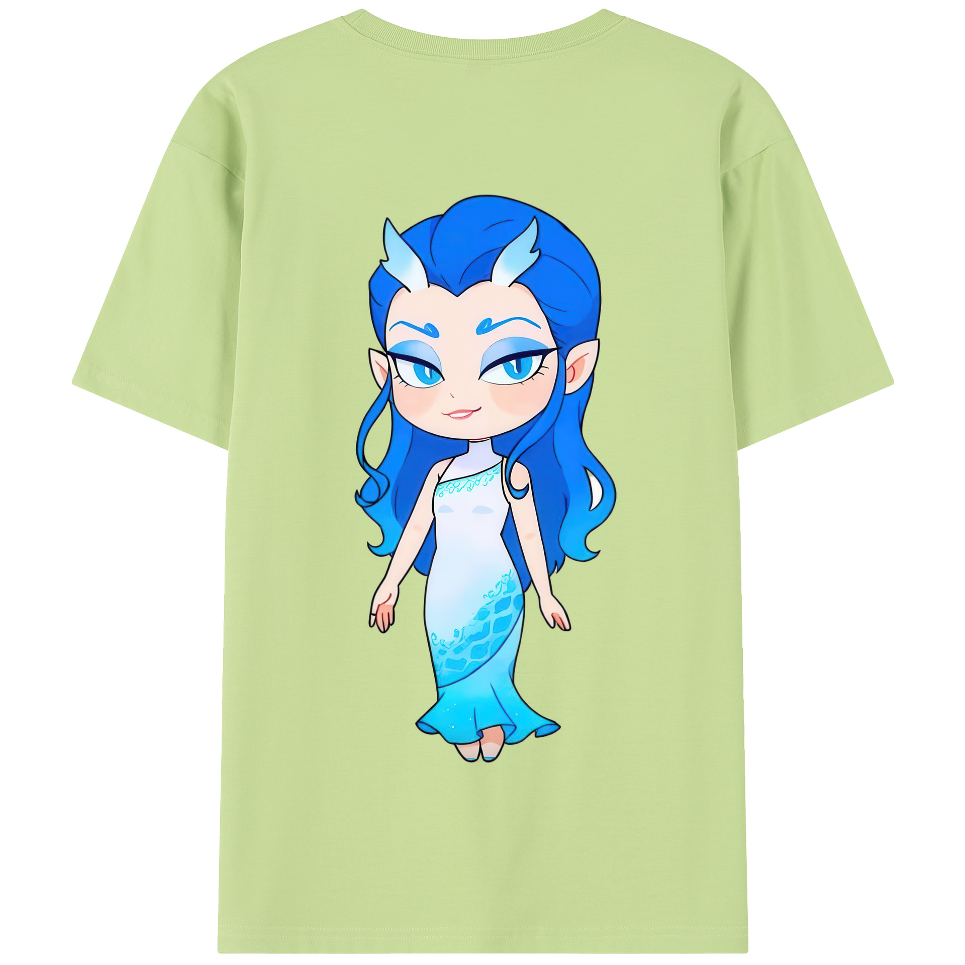 （画像用） Ne Zha 2 ナタ 魔童の大暴れ 綿100％半袖Tシャツ（背面プリント）